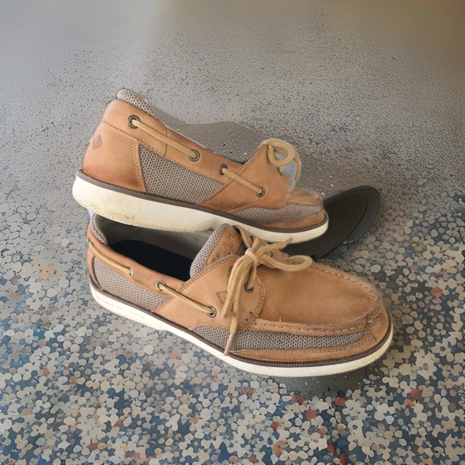 Sperry S Top-Sider Brown Eye Boat Shoes Mens Size 11.5 Us